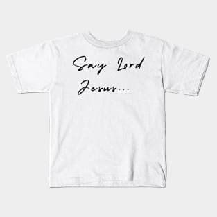 When Jesus Speaks Kids T-Shirt